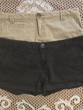 Express Women’s Jean Shorts in Black and Khaki
